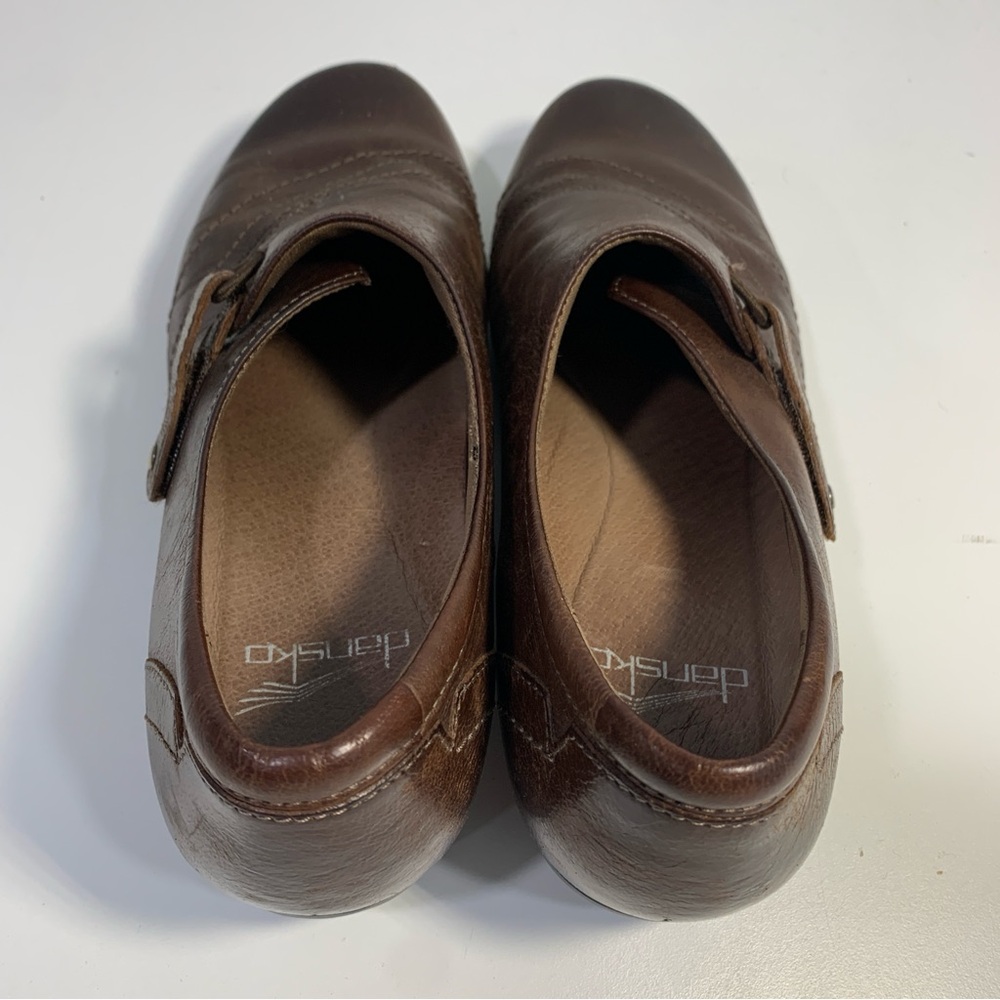 Dansko Franny Women's Slip On Loafers Comfort Shoes Size EU 37 US6 Leather Brown - Picture 12 of 14